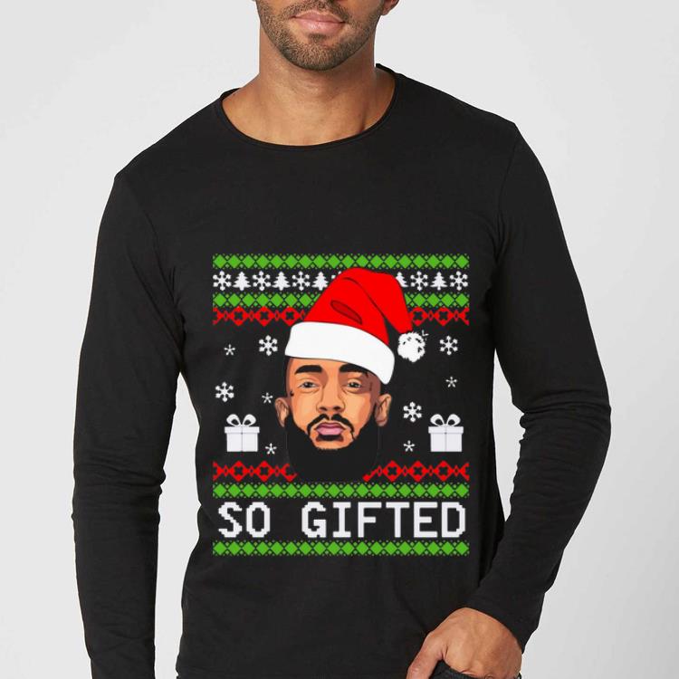 Awesome Santa Lebron James So Gifted Ugly Christmas shirt 4 - Awesome Santa Lebron James So Gifted Ugly Christmas shirt