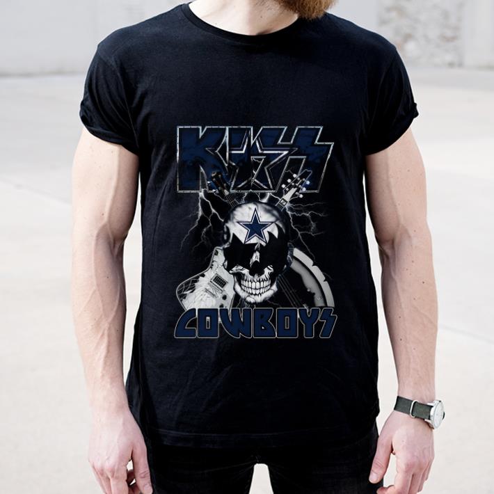 Awesome Skull Dallas Cowboys Kiss Guitar shirt 4 - Awesome Skull Dallas Cowboys Kiss Guitar shirt