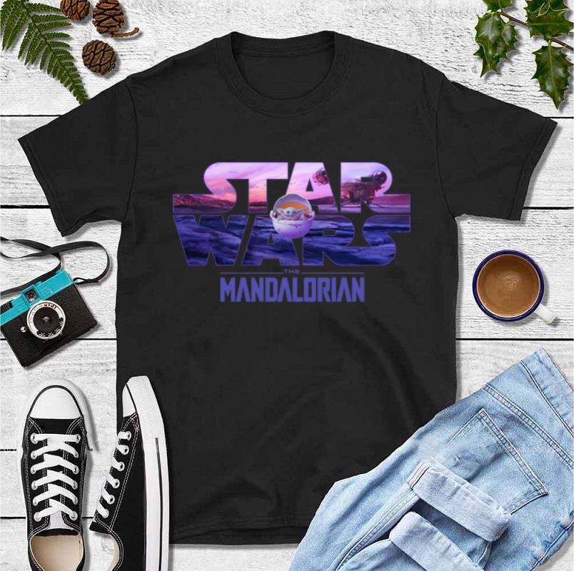 Awesome Star Wars The Mandalorian Baby Yoda Logo shirt 4 - Awesome Star Wars The Mandalorian Baby Yoda Logo shirt