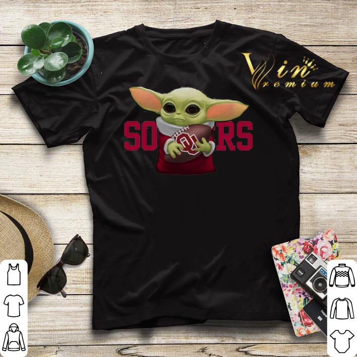 Baby Yoda hug Oklahoma Sooners shirt sweater 4 - Baby Yoda hug Oklahoma Sooners shirt sweater
