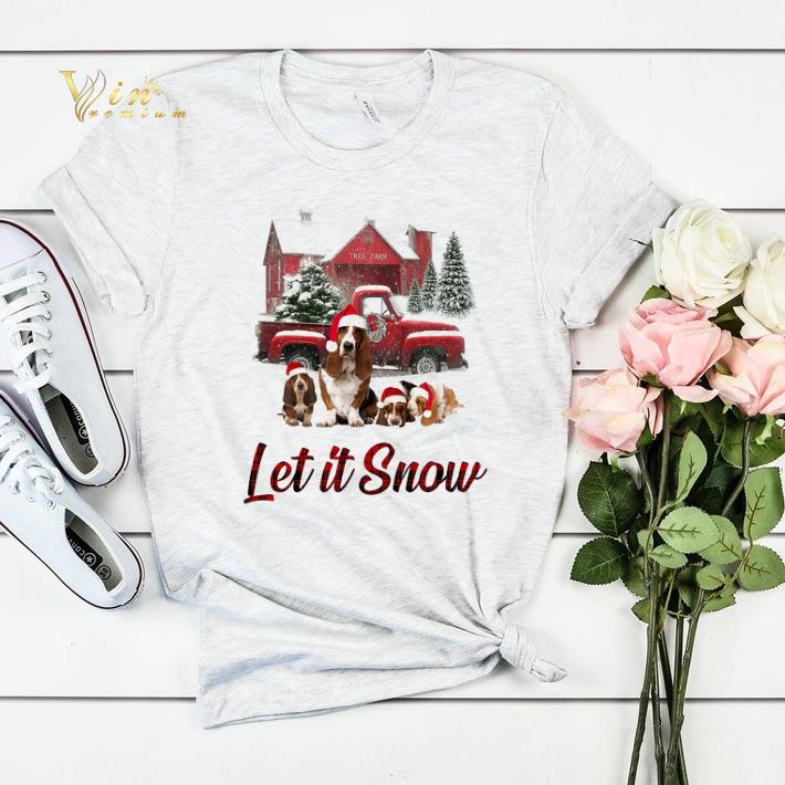 Christmas Basset Hound Let It Snow shirt Christmas Basset Hound Let It Snow shirt 4 - Christmas Basset Hound Let It Snow shirt