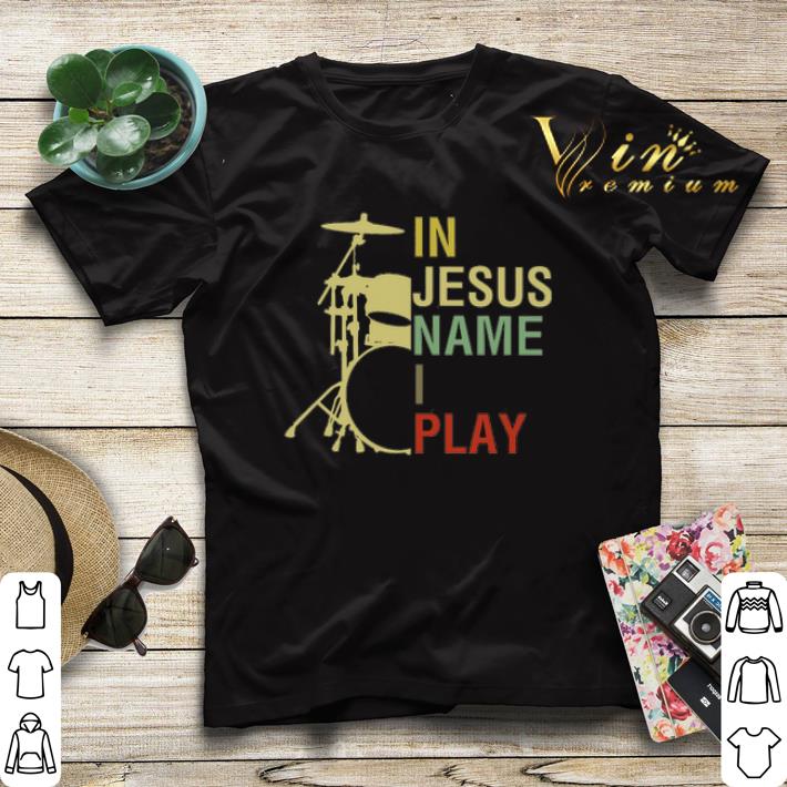 Drummer in Jesus name i play vintage shirt sweater 4 - Drummer in Jesus name i play vintage shirt sweater