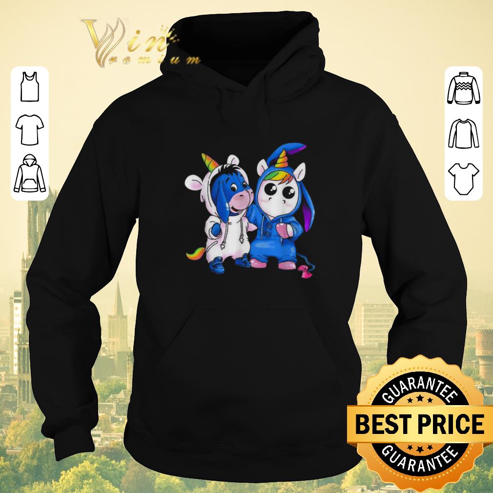 Funny Baby Unicorn And Baby Eeyore shirt sweater 4 - Funny Baby Unicorn And Baby Eeyore shirt sweater