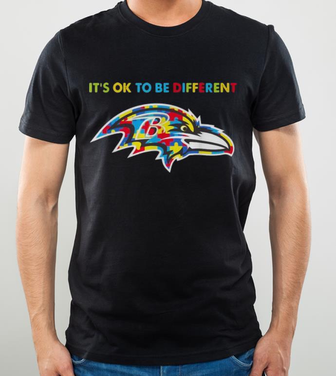 Funny Baltimore Ravens Autism It s Ok To Be Different shirt 4 - Funny Baltimore Ravens Autism It's Ok To Be Different shirt
