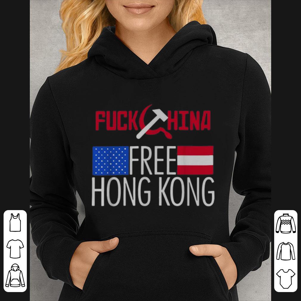 Funny Fuck China Free Hong Kong Flag shirt 4 - Funny Fuck China Free Hong Kong Flag shirt