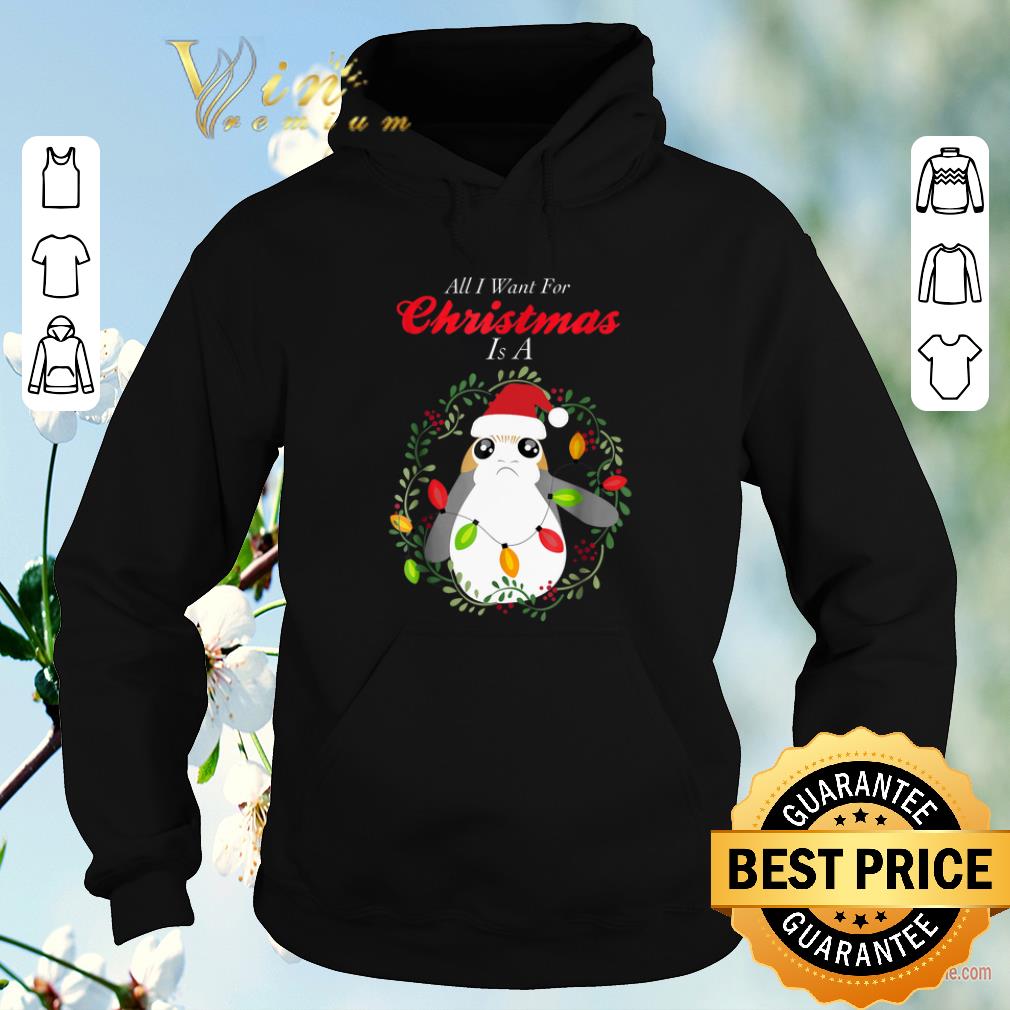 Funny Star Wars Porg All I Want Christmas shirt sweater 4 - Funny Star Wars Porg All I Want Christmas shirt sweater