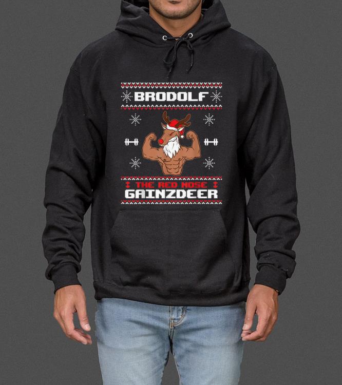 Great Brodolf The Red Nose Gainzdeer Ugly Christmas sweater 4 - Great Brodolf The Red Nose Gainzdeer Ugly Christmas sweater