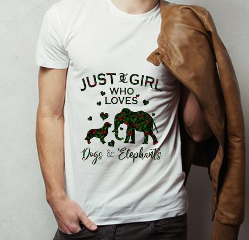 Great Just A Girl Who Love Dog And Elephants shirt 4 - Great Just A Girl Who Love Dog And Elephants shirt
