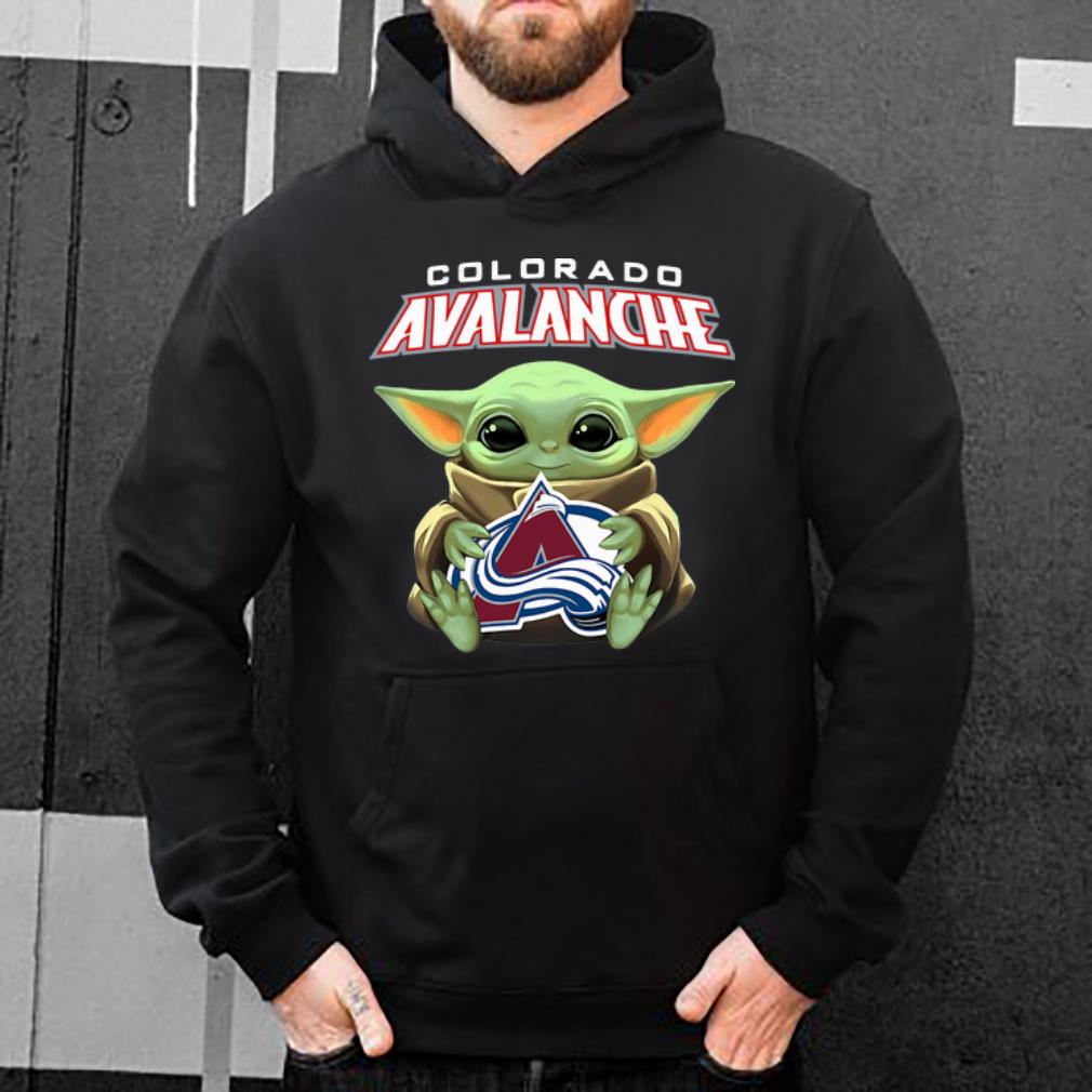 Great Star Wars Baby Yoda Hug NHL Colorado Avalanche shirt 4 - Great Star Wars Baby Yoda Hug NHL Colorado Avalanche shirt