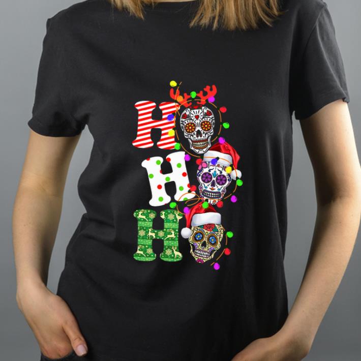 Great Sugar Skull Ho Ho Ho Christmas shirt 4 - Great Sugar Skull Ho Ho Ho Christmas shirt