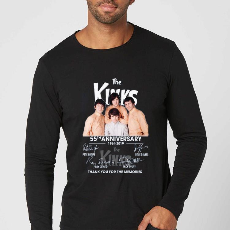 Great The Kinks 55th anniversary 1964 2019 thank you for the memories signatures shirt 4 - Great The Kinks 55th anniversary 1964 2019 thank you for the memories signatures shirt