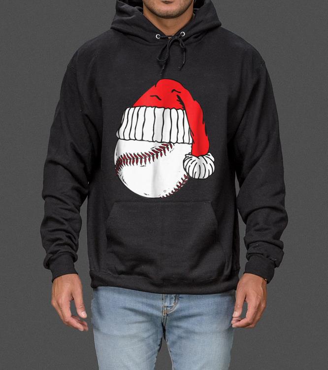 Hot Christmas Sport Baseball Ball Santa Hat Funny sweater 4 - Hot Christmas Sport Baseball Ball Santa Hat Funny sweater