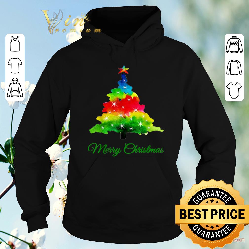 Hot Colorful merry Christmas Tree Art shirt sweater 4 - Hot Colorful merry Christmas Tree Art shirt sweater