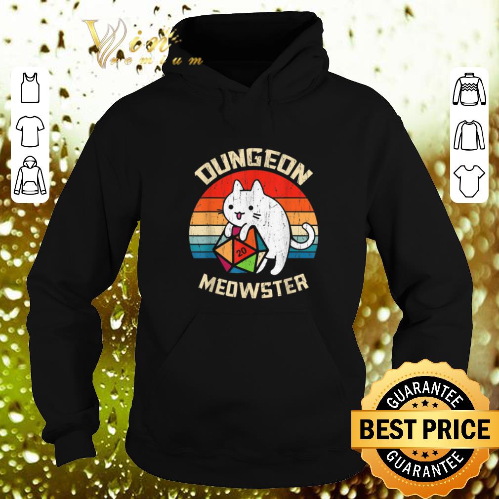 Hot Dungeons Dragons Meowster Cat D20 Vintage shirt 4 - Hot Dungeons & Dragons Meowster Cat D20 Vintage shirt