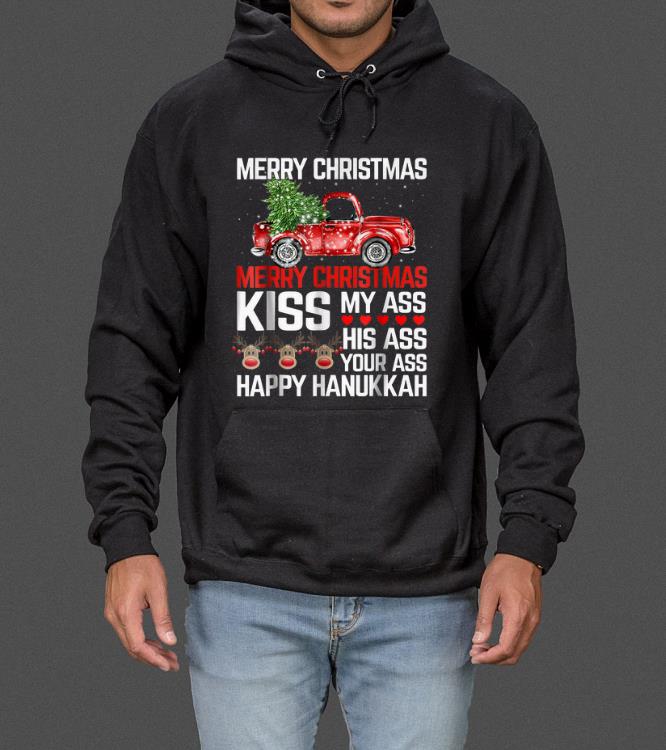 Hot Merry Christmas Kiss my ass his ass your ass Reindeer sweater 4 - Hot Merry Christmas Kiss my ass his ass your ass Reindeer sweater