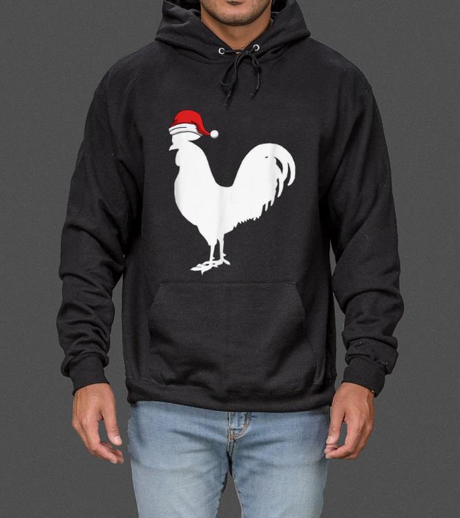 Hot Rooster in Santa Hat Christmas Pajama sweater 4 - Hot Rooster in Santa Hat Christmas Pajama sweater