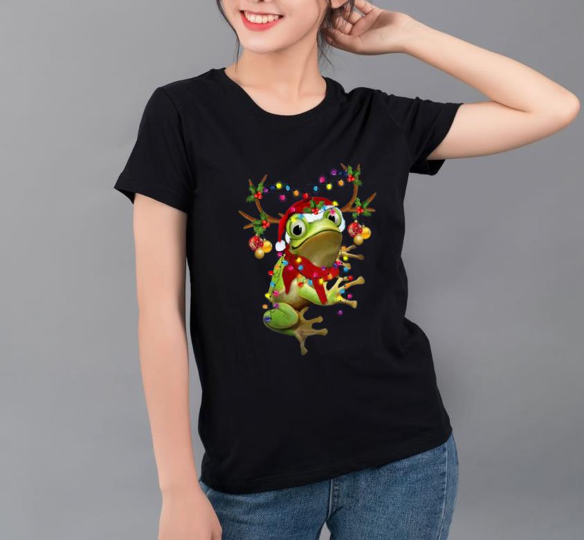 Hot Santa Frog Reindeer Light Christmas shirt 4 - Hot Santa Frog Reindeer Light Christmas shirt