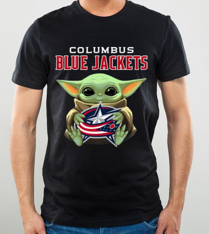 Hot Star Wars Baby Yoda Hug Columbus Blue Jackets NHL shirt Hot Star Wars Baby Yoda Hug Columbus Blue Jackets NHL shirt 4 - Hot Star Wars Baby Yoda Hug Columbus Blue Jackets NHL shirt