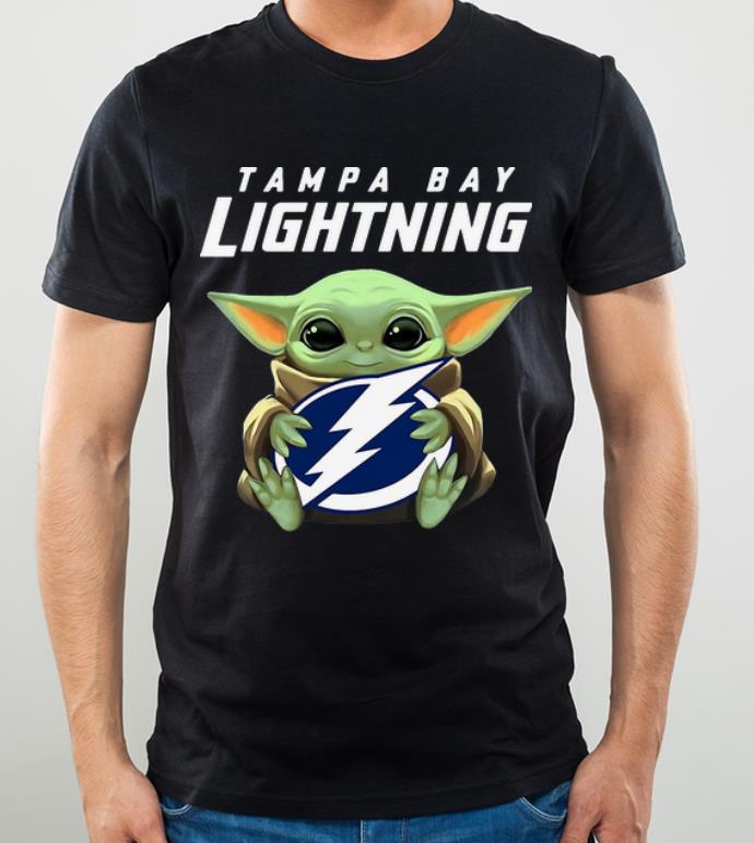 Hot Star Wars Baby Yoda Hug NHL Tampa Bay Lightning shirt 4 - Hot Star Wars Baby Yoda Hug NHL Tampa Bay Lightning shirt