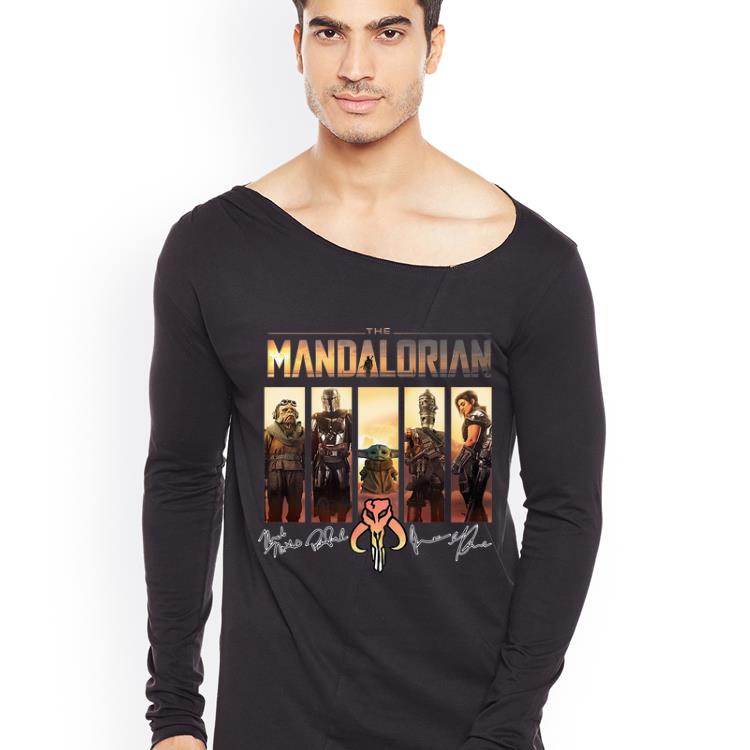 Hot The Mandalorian Baby Yoda Characters Signatures shirt 4 - Hot The Mandalorian Baby Yoda Characters Signatures shirt
