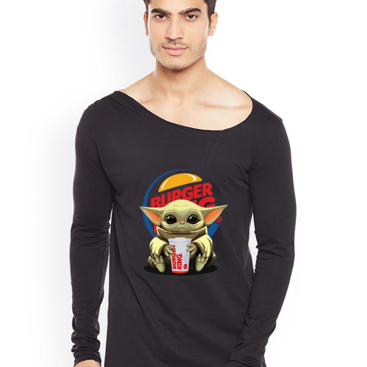 Nice Baby Yoda Hug Burger King shirt 4 - Nice Baby Yoda Hug Burger King shirt