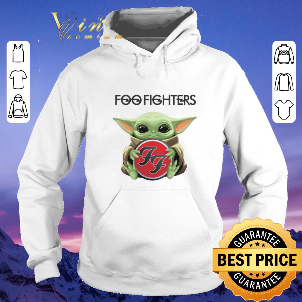 Nice Baby Yoda hug Foo Fighters shirt sweater 4 - Nice Baby Yoda hug Foo Fighters shirt sweater