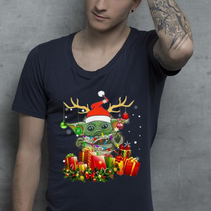Nice Santa Baby Yoda Reindeer Christmas Light Christmas Gift shirt 4 - Nice Santa Baby Yoda Reindeer Christmas Light Christmas Gift shirt