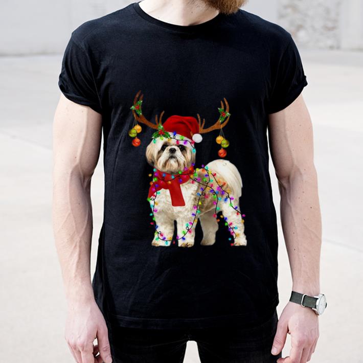 Nice Shih Tzu Gorgeous Reindeer Christmas shirt 4 - Nice Shih Tzu Gorgeous Reindeer Christmas shirt