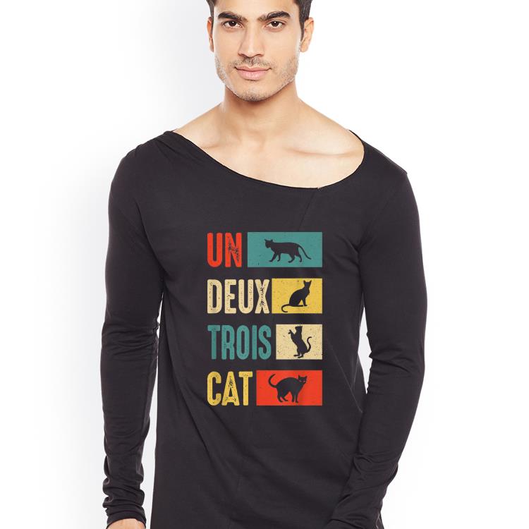 Nice Un Deux Trois Cat French Cat Lover Vintage shirt 4 - Nice Un Deux Trois Cat French Cat Lover Vintage shirt