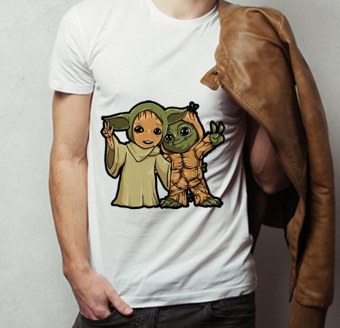 Official Baby Yoda And Baby Groot shirt 4 - Official Baby Yoda And Baby Groot shirt
