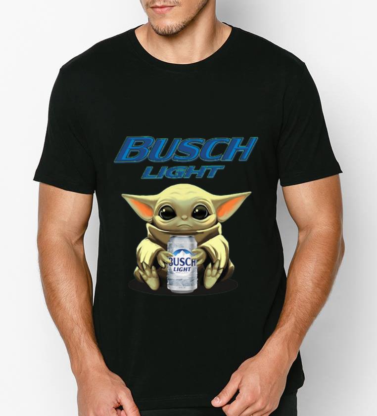 Official Baby Yoda Hug Busch Light shirt 4 - Official Baby Yoda Hug Busch Light shirt