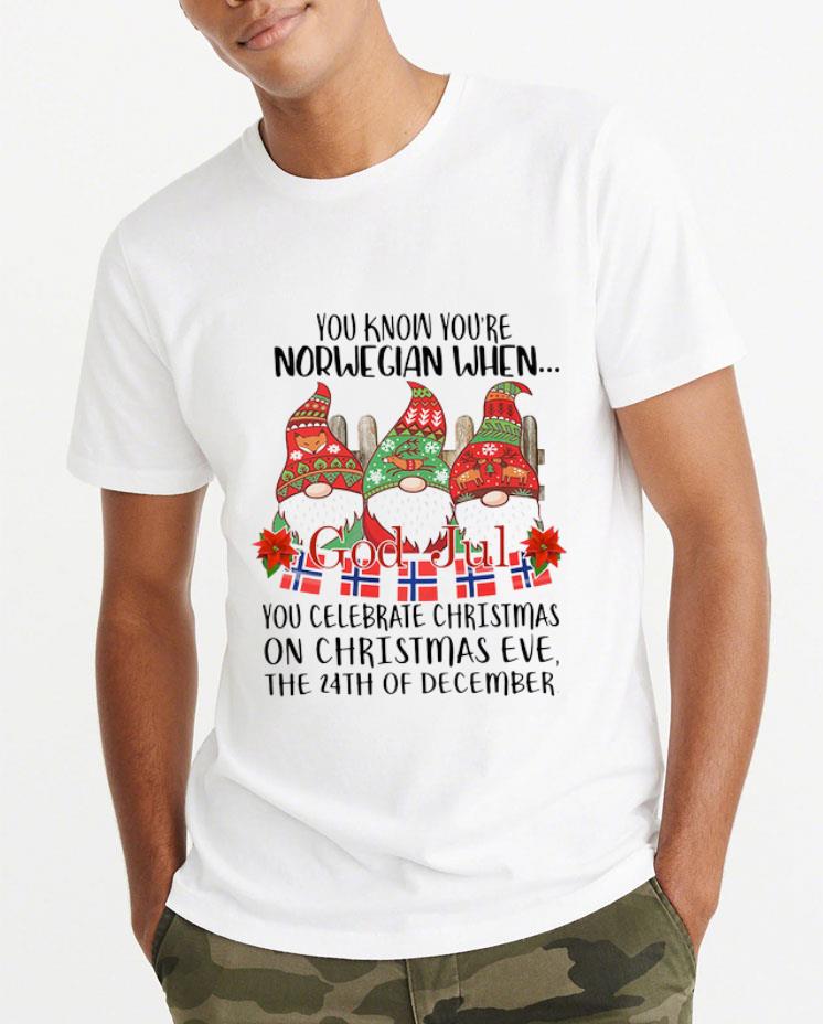 Official Gnome You Know You re Norwegian God Jul Christmas 24th December shirt 4 - Official Gnome You Know You’re Norwegian God Jul Christmas 24th December shirt