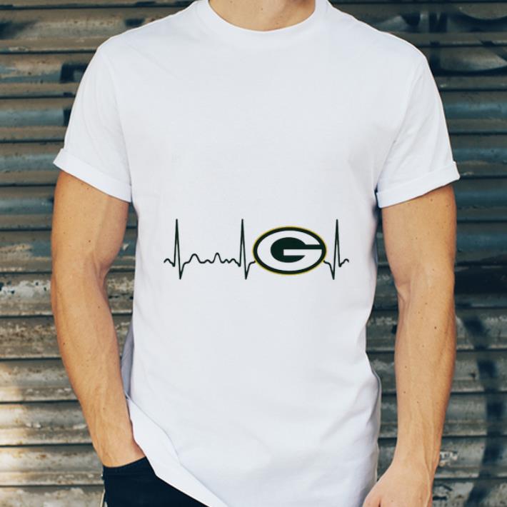 Official Green Bay Packers heartbeat shirt 4 - Official Green Bay Packers heartbeat shirt