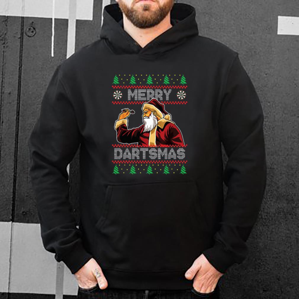 Official Santa Claus Playing dart Merry Dartmas ugly Christmas shirt 4 - Official Santa Claus Playing dart Merry Dartmas ugly Christmas shirt
