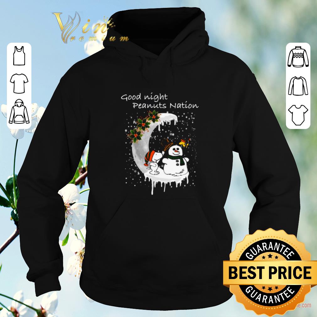 Official Snoopy good night Peanuts nation Christmas shirt sweater 4 - Official Snoopy good night Peanuts nation Christmas shirt sweater