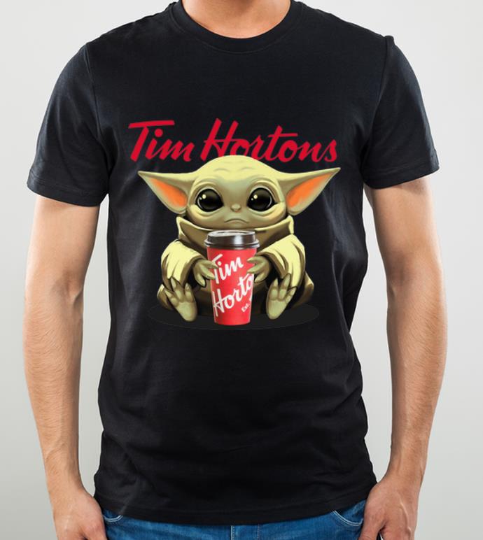 Official Star Wars Baby Yoda Hug Tim Hortons shirt 4 - Official Star Wars Baby Yoda Hug Tim Hortons shirt