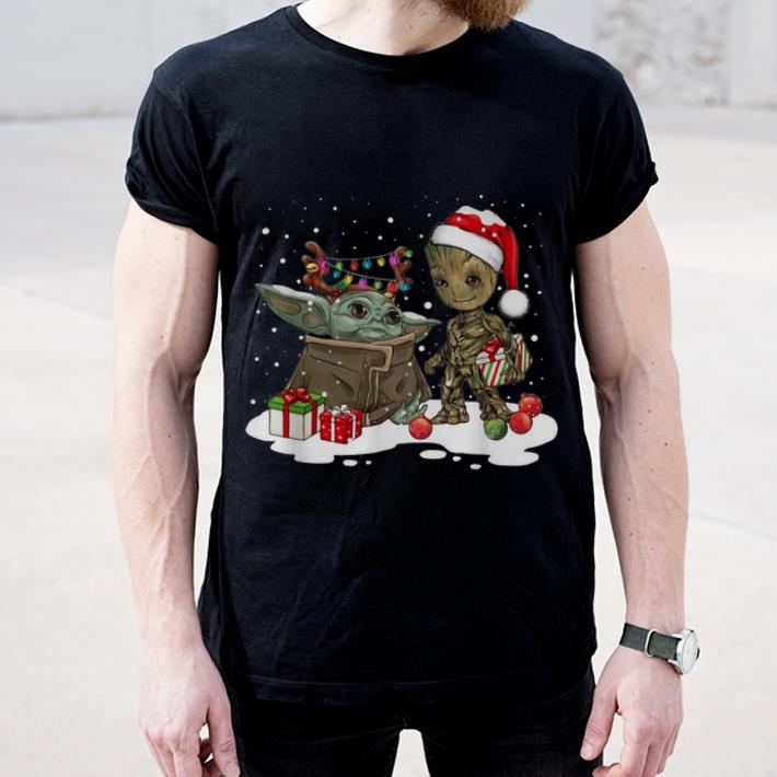 Original Baby Yoda And Groot Santa Christmas shirt 4 - Original Baby Yoda And Groot Santa Christmas shirt