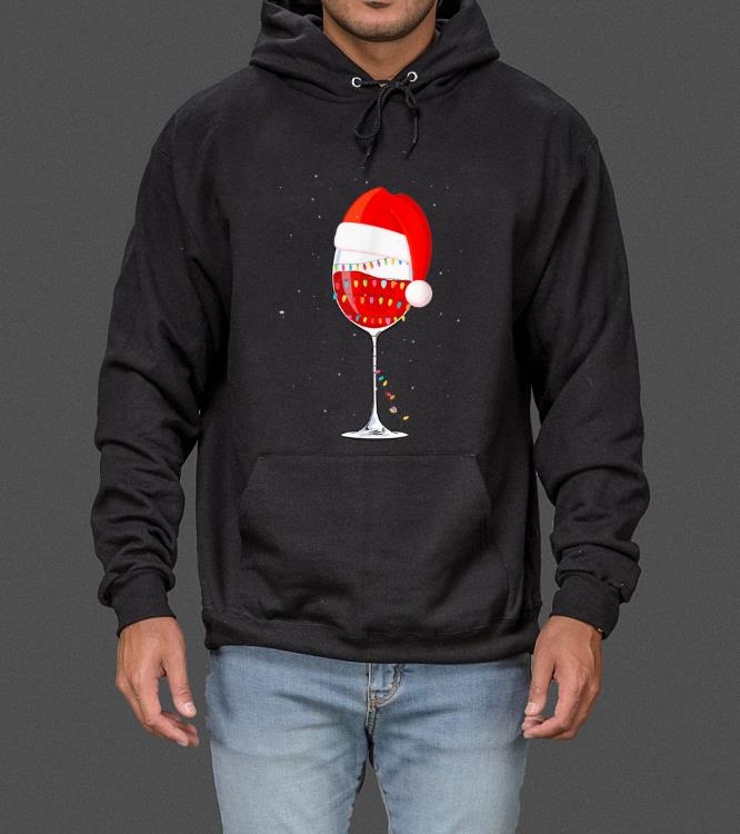 Original Christmas Light Wine Glass Of Red Wine Santa Hat sweater 4 - Original Christmas Light Wine Glass Of Red Wine Santa Hat sweater