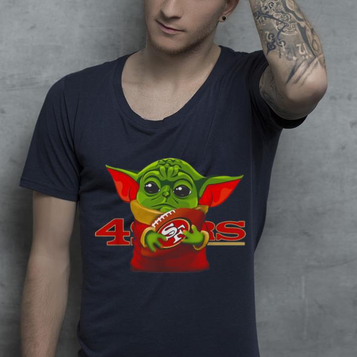 Original Football Star Wars Baby Yoda Hug San Francisco 49ers shirt 4 - Original Football Star Wars Baby Yoda Hug San Francisco 49ers shirt