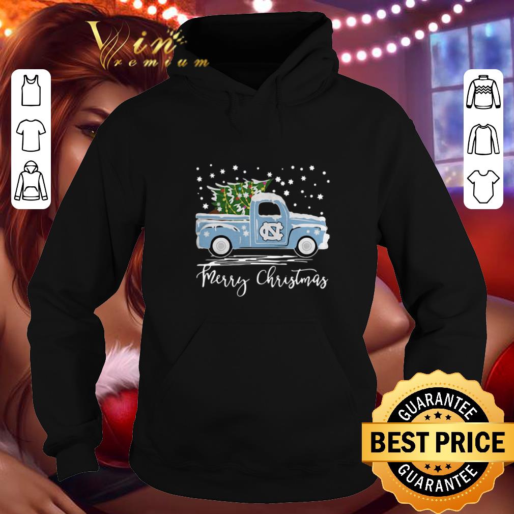Original North Carolina Tar Heels Pickup Truck Merry Christmas shirt 4 - Original North Carolina Tar Heels Pickup Truck Merry Christmas shirt