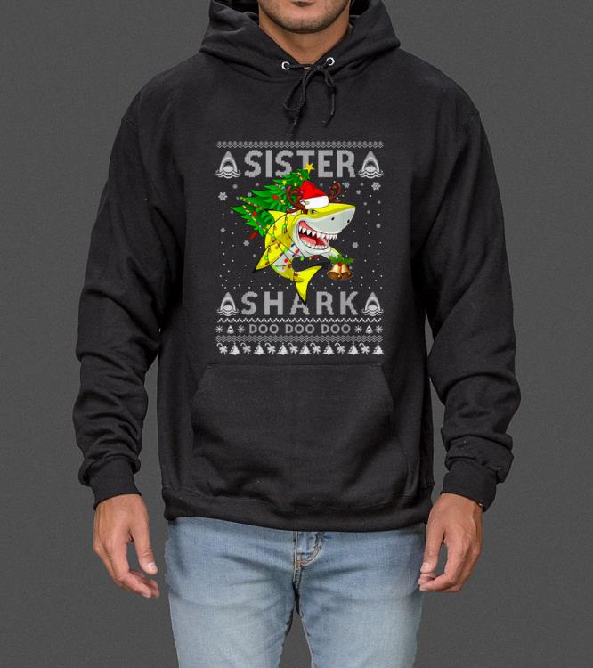 Original Sister Shark Santa Christmas Family Matching Pajamas sweater 4 1 - Original Sister Shark Santa Christmas Family Matching Pajamas sweater