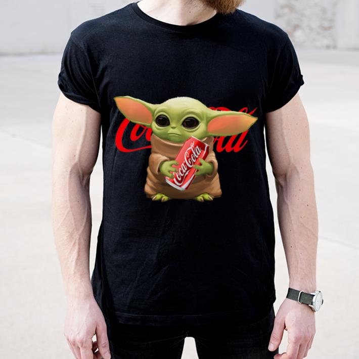 Original Star Wars Baby Yoda Hug Coca Cola shirt 4 - Original Star Wars Baby Yoda Hug Coca Cola shirt