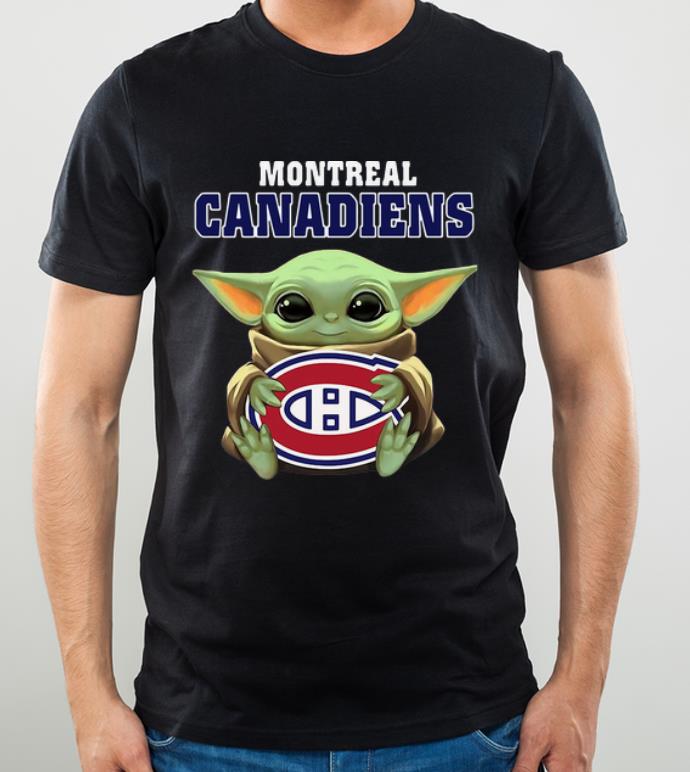 Original Star Wars Baby Yoda Hug NHL Montreal Canadiens shirt 4 - Original Star Wars Baby Yoda Hug NHL Montreal Canadiens shirt