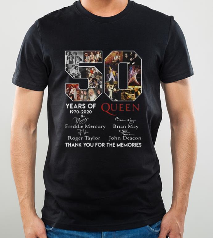 Premium 50 Years Of Queen Thank You For The Memories Signatures shirt 4 - Premium 50 Years Of Queen Thank You For The Memories Signatures shirt