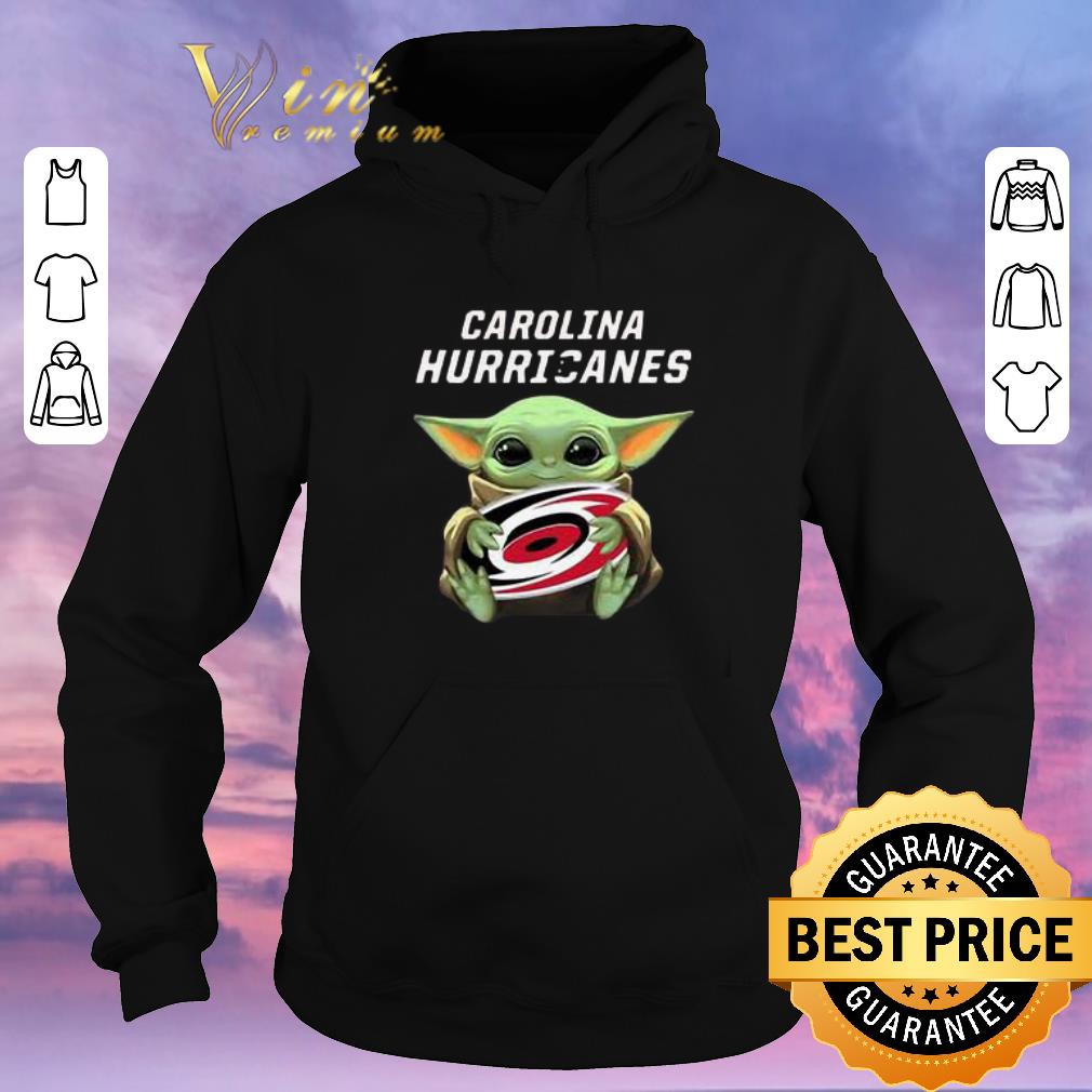 Premium Baby Yoda Hug Carolina Hurricanes shirt sweater 4 - Premium Baby Yoda Hug Carolina Hurricanes shirt sweater