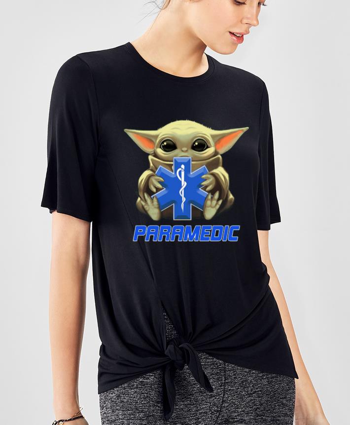 Premium Baby Yoda Hug Paramedic shirt 4 - Premium Baby Yoda Hug Paramedic shirt