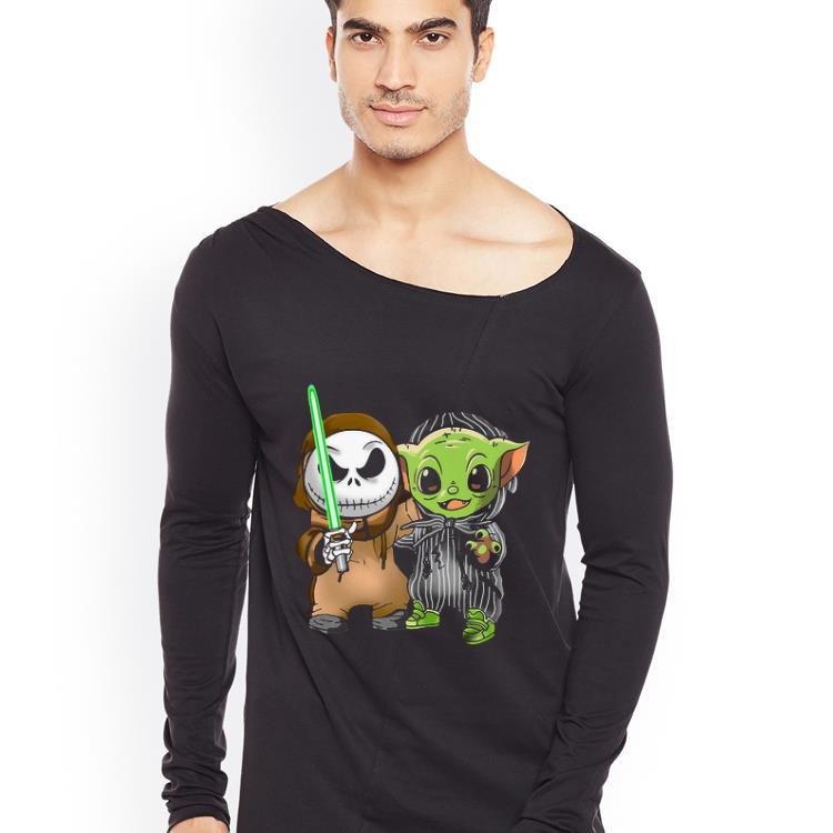 Premium Baby Yoda and Jack Skellington shirt 4 - Premium Baby Yoda and Jack Skellington shirt