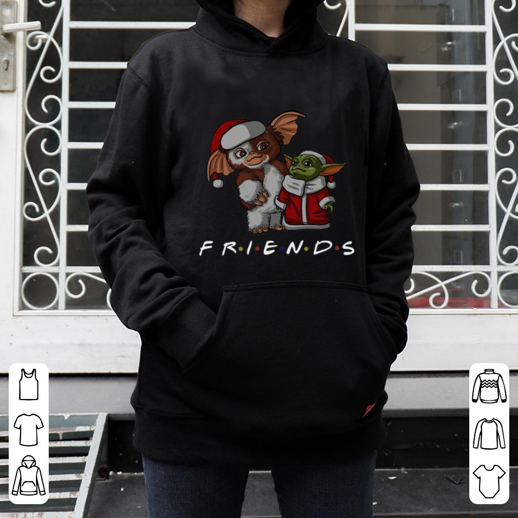 Premium Friends Christmas Baby Yoda and Baby Gizmo Santa shirt 4 - Premium Friends Christmas Baby Yoda and Baby Gizmo Santa shirt