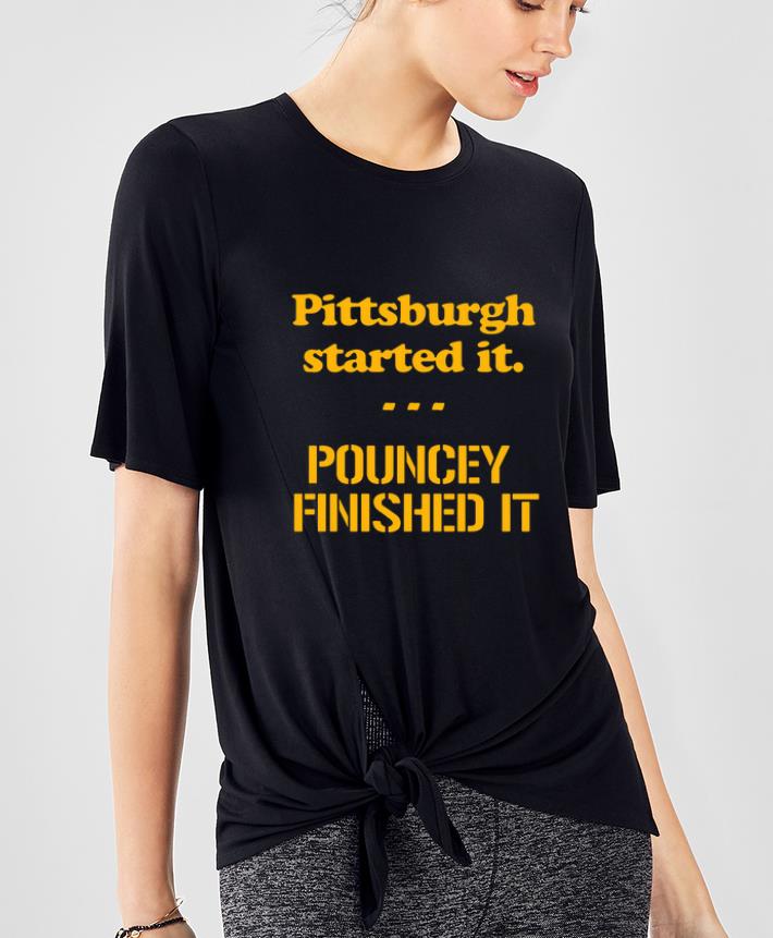 Premium Pittsburgh Started It Pouncey Finished It shirt 4 - Premium Pittsburgh Started It Pouncey Finished It shirt