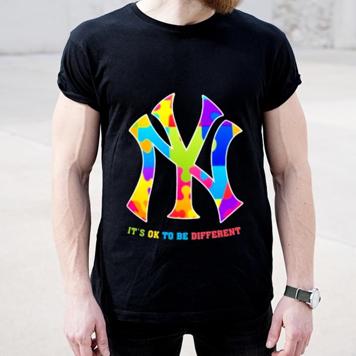Awesome New York Yankees Autism It s ok to be different shirt 4 - Awesome New York Yankees Autism It’s ok to be different shirt